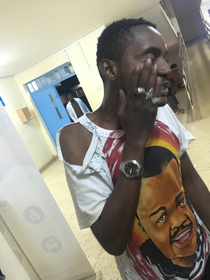 ethic member pictured after the brawl at Koroga Festival