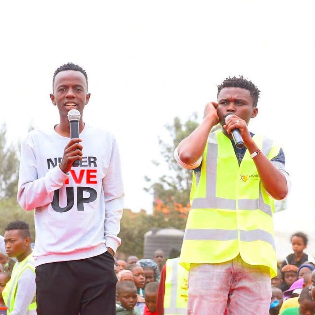 Kartelo on stage with Chipukeezy at a past event